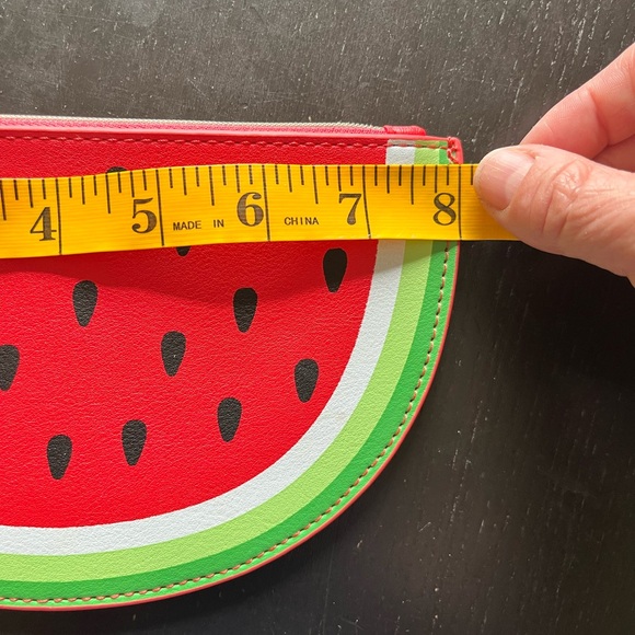 Old Navy Watermelon wristlet, never used. 8 inches long and 5 inches wide. - Picture 2 of 3